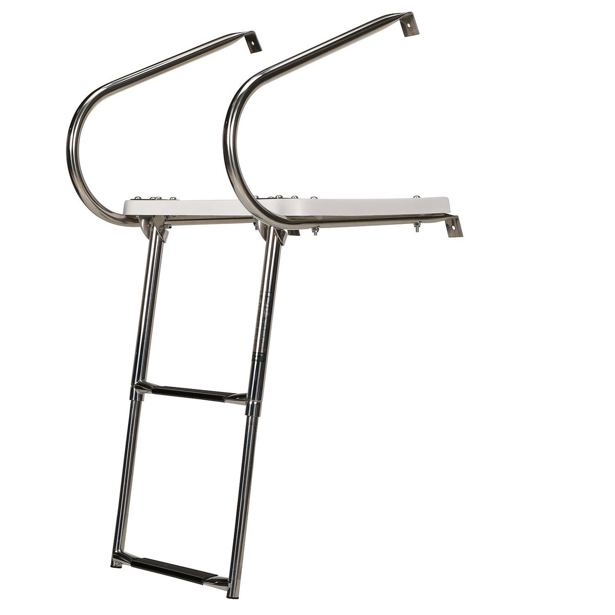 Universal 2 Step Swim Platform w/ Under Mount Telescoping Ladder
