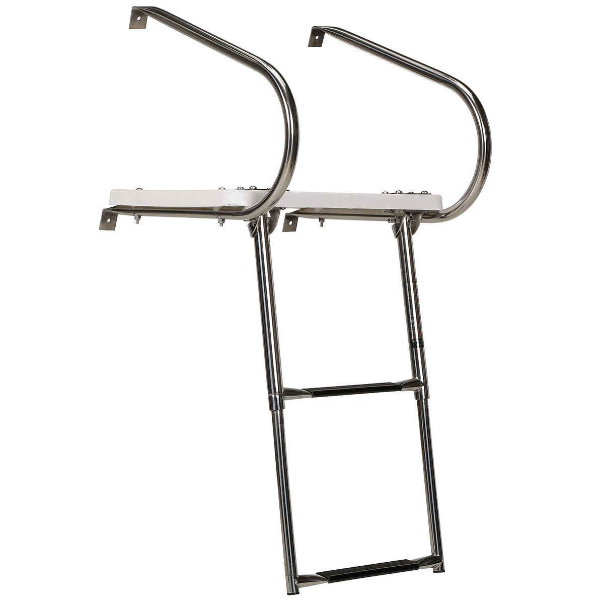 Universal 2 Step Swim Platform w/ Under Mount Telescoping Ladder