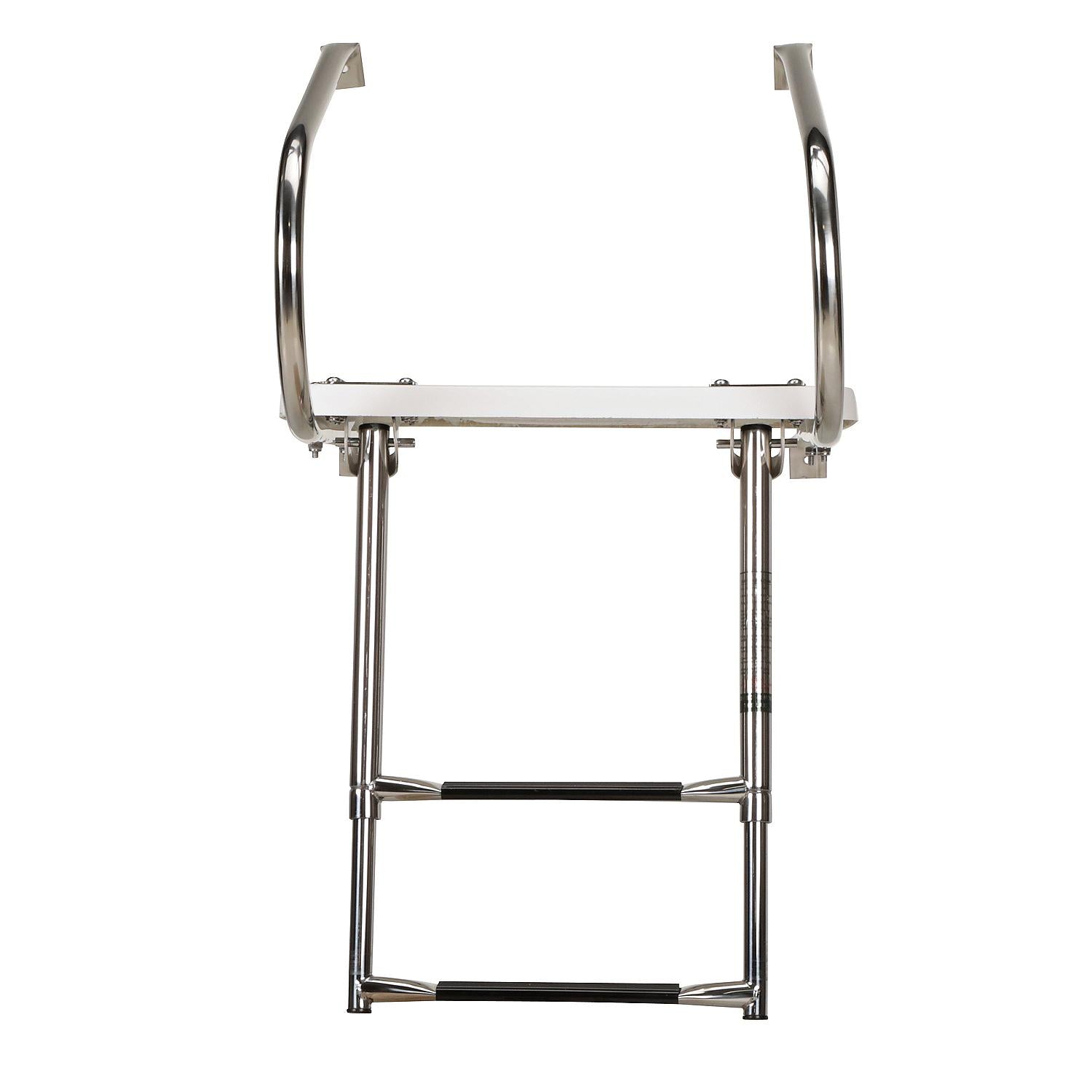 Universal 2 Step Swim Platform w/ Under Mount Telescoping Ladder