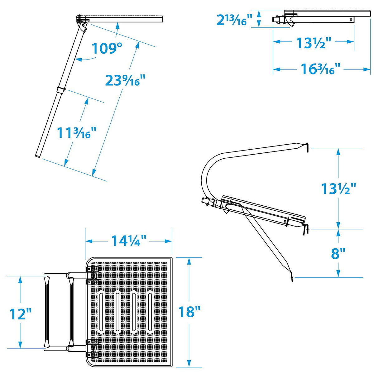 Universal 2 Step Swim Platform w/ Under Mount Telescoping Ladder