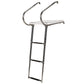 Universal 3 Step Swim Platform w/ Under Mount Telescoping Ladder