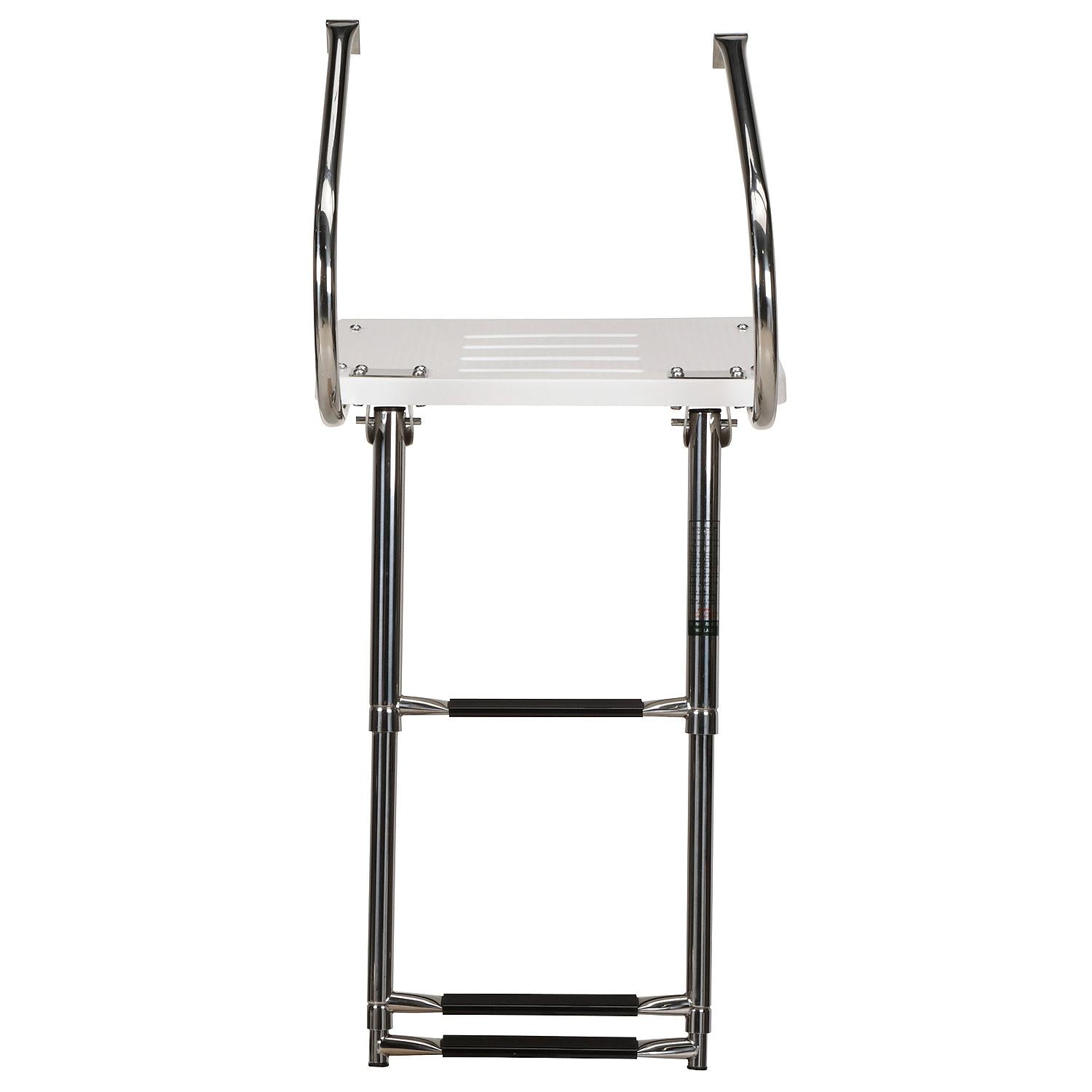 Universal 3 Step Swim Platform w/ Under Mount Telescoping Ladder