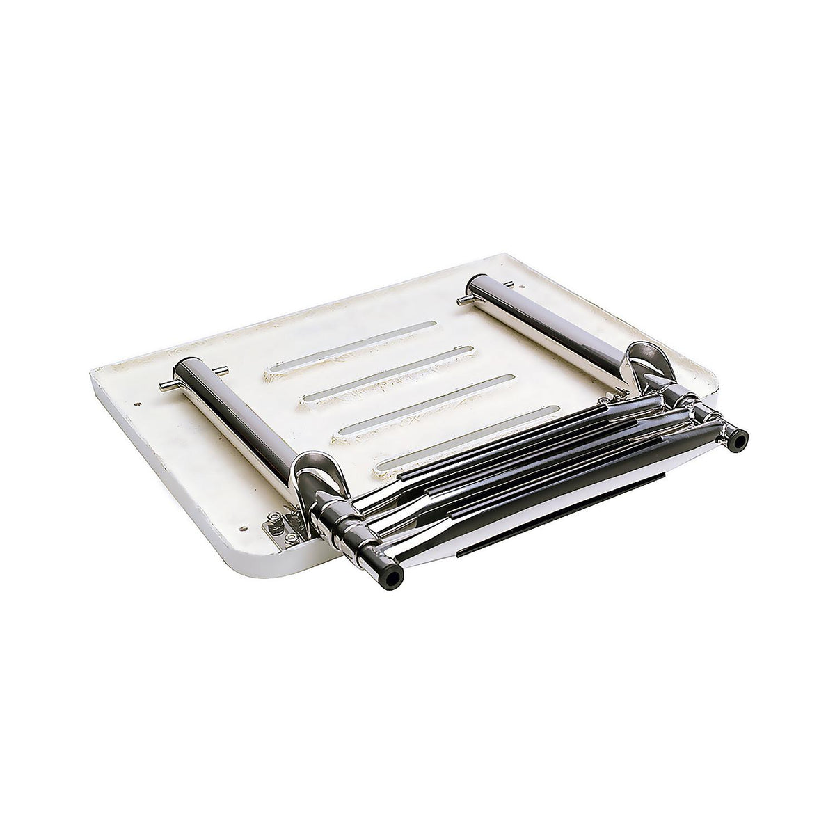 Universal 3 Step Swim Platform w/ Under Mount Telescoping Ladder