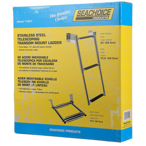 Telescoping 3 StepTransom Mount, Stainless Steel