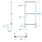 Telescoping 3 StepTransom Mount, Stainless Steel
