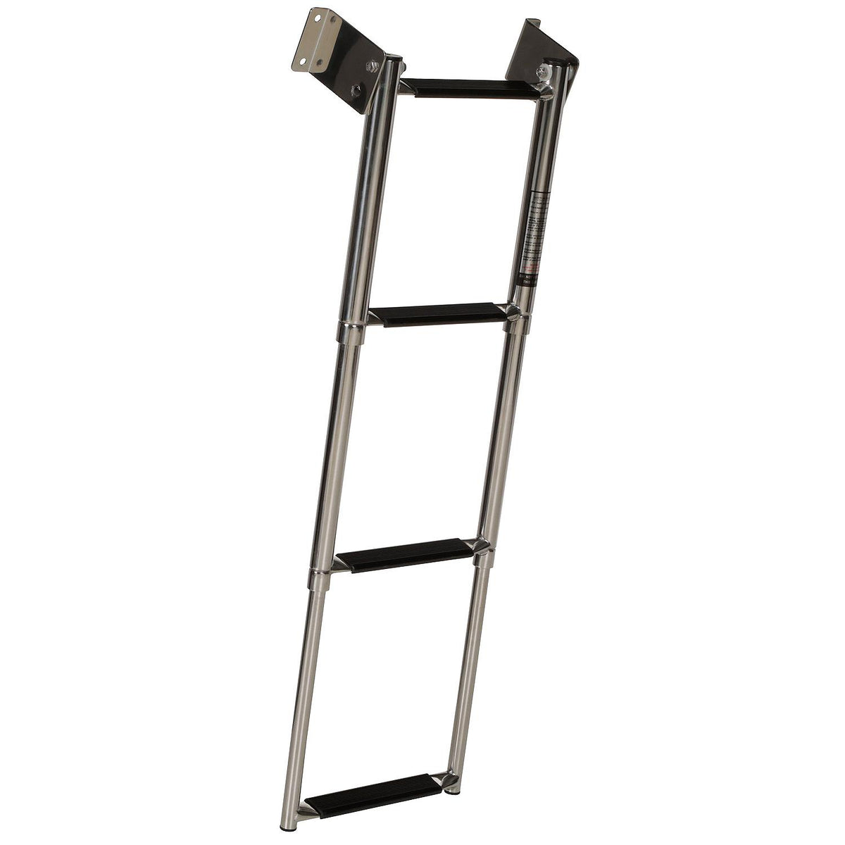 Telescoping 4 Step Transom Mount, Stainless Steel