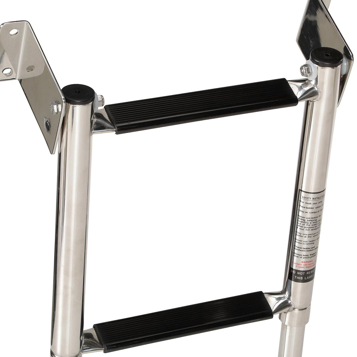 Telescoping 4 Step Transom Mount, Stainless Steel