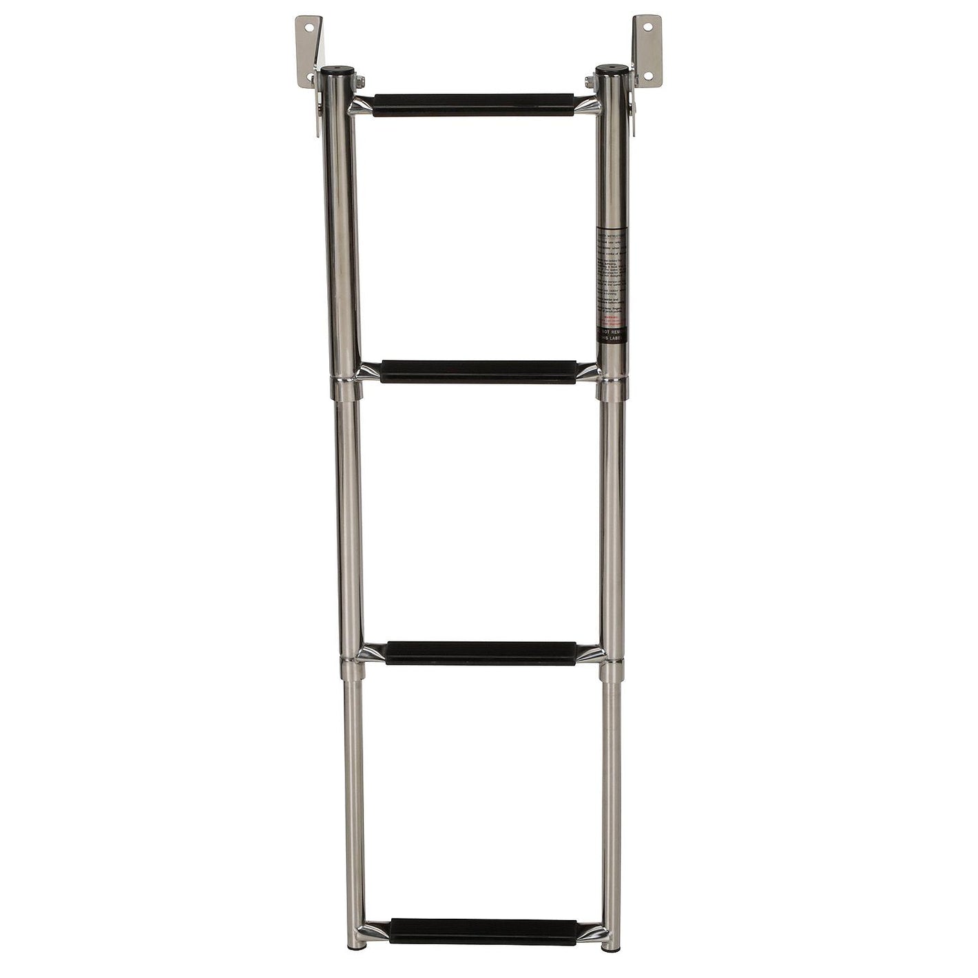 Telescoping 4 Step Transom Mount, Stainless Steel