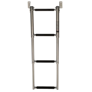 Telescoping 4 Step Transom Mount, Stainless Steel