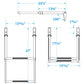 Telescoping Ladder Only for Universal 2 Step Swim Platform w/ Top Mount Ladder