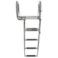 Premium Telescoping Pontoon Boat Ladder, 4 Steps