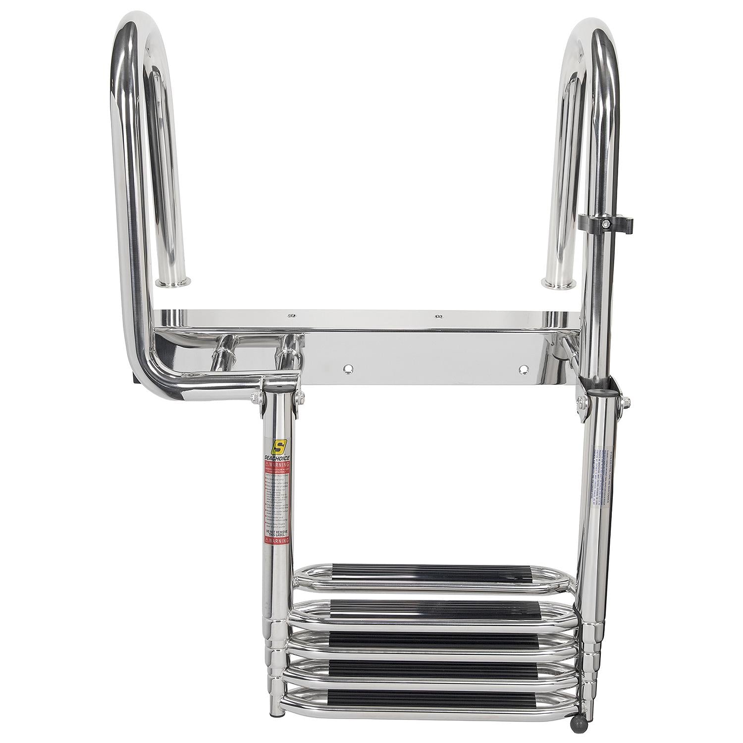 Premium Telescoping Pontoon Boat Ladder, 4 Steps