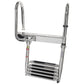 Premium Telescoping Pontoon Boat Ladder, 4 Steps