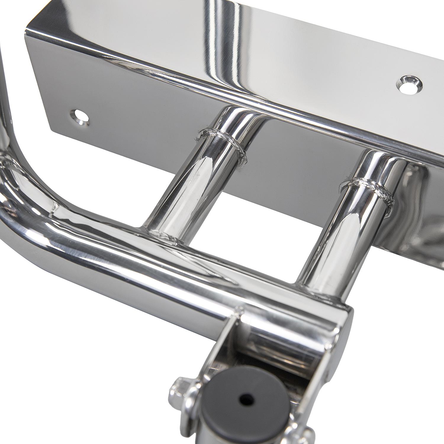 Premium Telescoping Pontoon Boat Ladder, 4 Steps