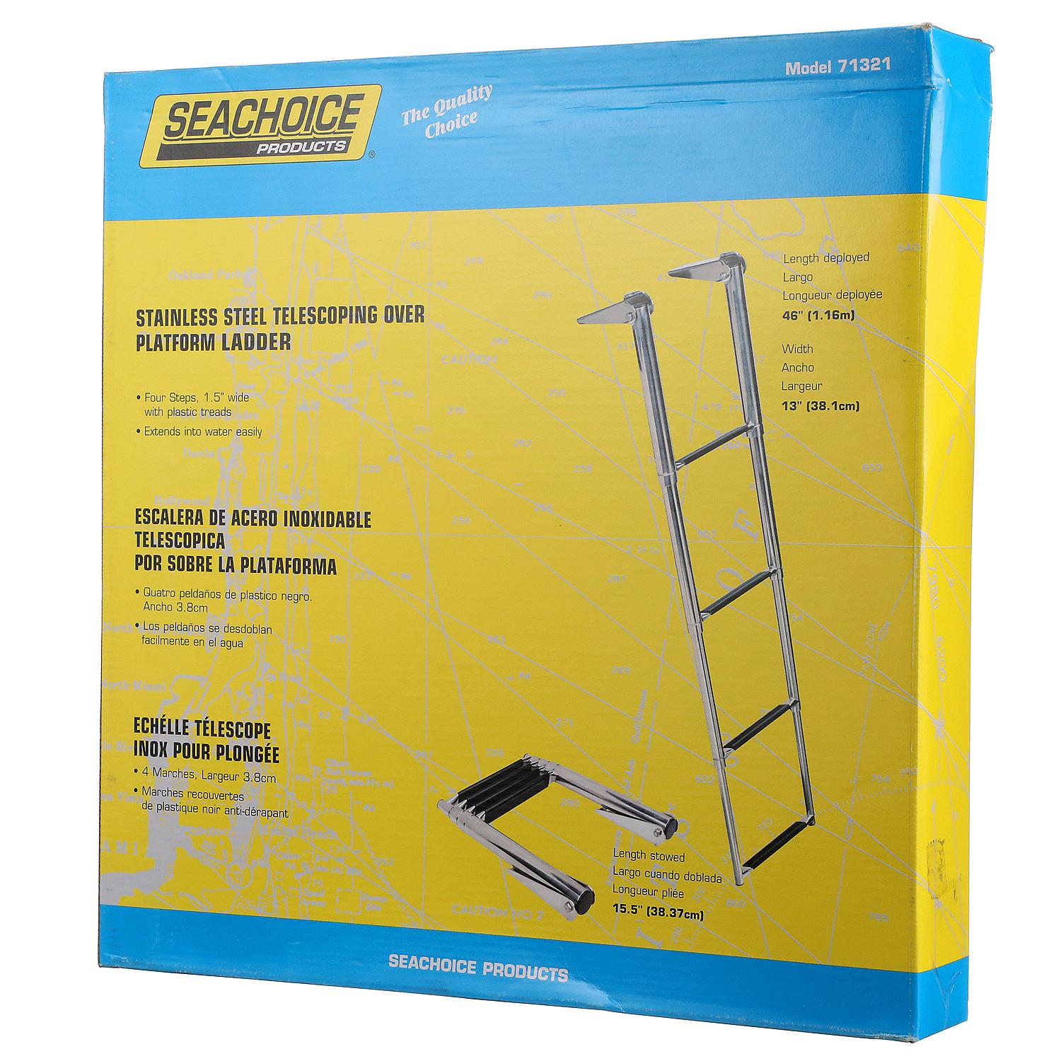 Telescoping Ladder Only for Universal 4 Step Swim Platform w/ Top Mount Ladder