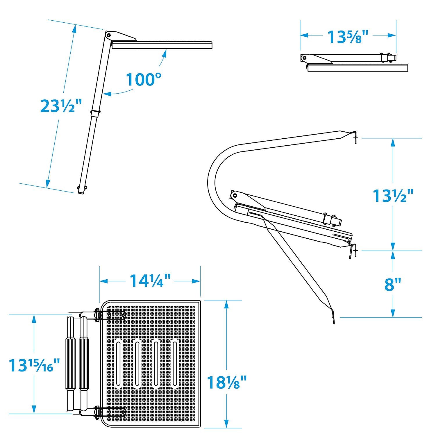 Universal Swim Platform w/ 2 Step Top Mount Ladder