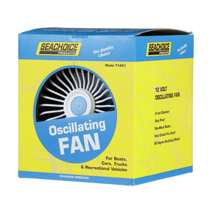 12V Oscillating Fan, 6in