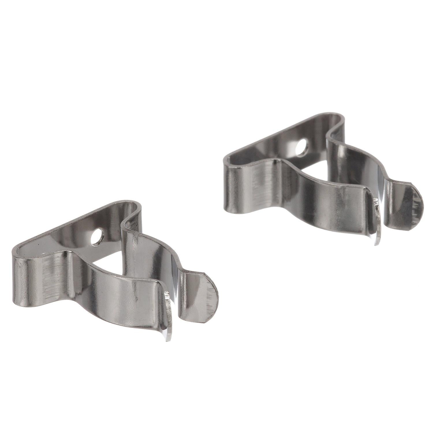 5/8in - 1 1/4in Stainless-Steel Spring Clamps, 2/PK