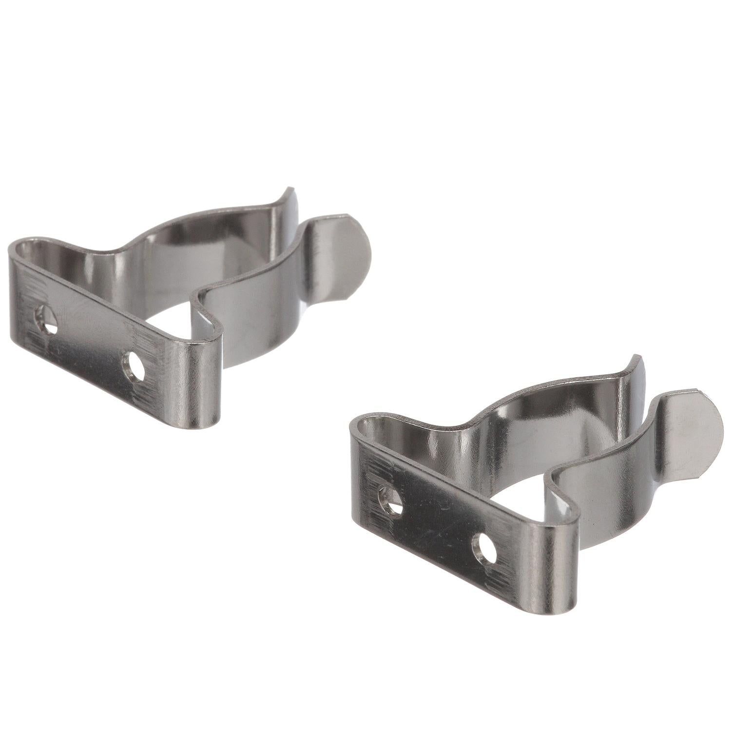 5/8in - 1 1/4in Stainless-Steel Spring Clamps, 2/PK