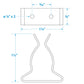 5/8in - 1 1/4in Stainless-Steel Spring Clamps, 2/PK