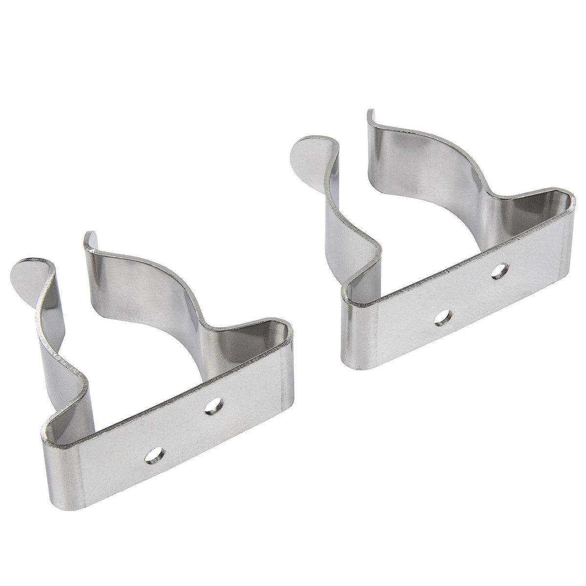 1in - 1-3/4in Stainless-Steel Spring Clamps, 2/PK