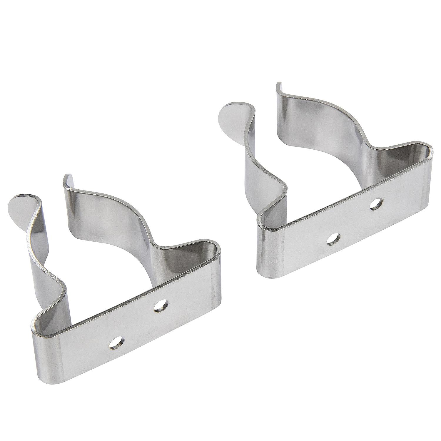 1in - 1-3/4in Stainless-Steel Spring Clamps, 2/PK