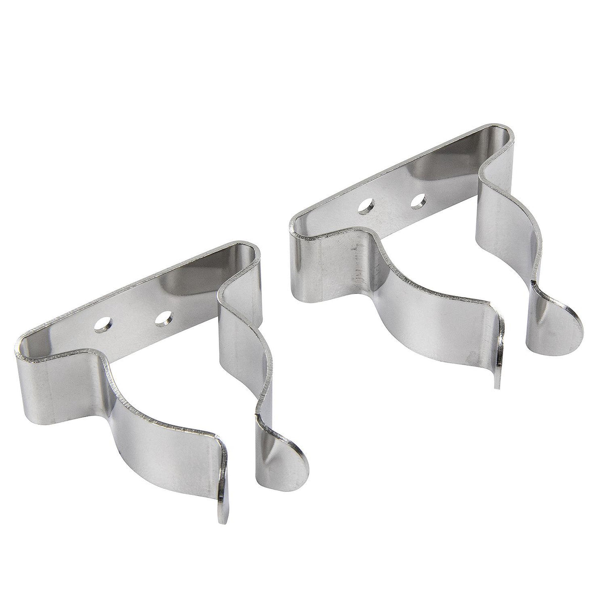 1in - 1-3/4in Stainless-Steel Spring Clamps, 2/PK