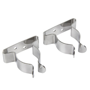 1in - 1-3/4in Stainless-Steel Spring Clamps, 2/PK