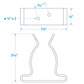 1in - 1-3/4in Stainless-Steel Spring Clamps, 2/PK