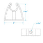 Rubber Storage Clips, 2/PK