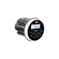 Bluetooth In-Dash Marine Gauge Stereo, Round Face