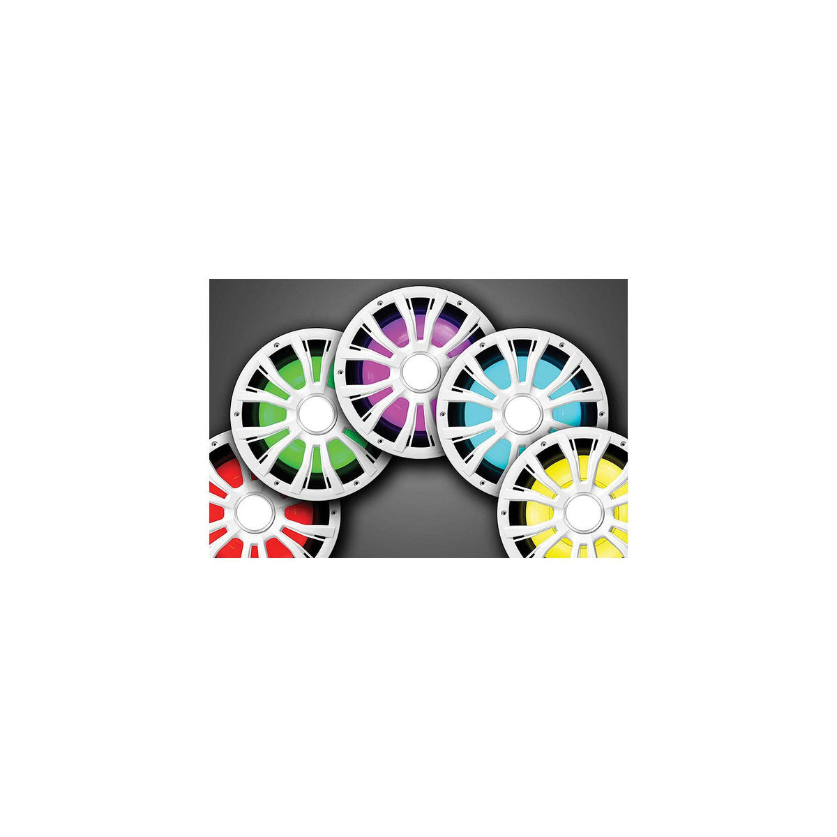 10in 800W Subwoofer w/ LED Illumination, White