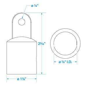 External Eye End, Stainless Steel, 7/8in