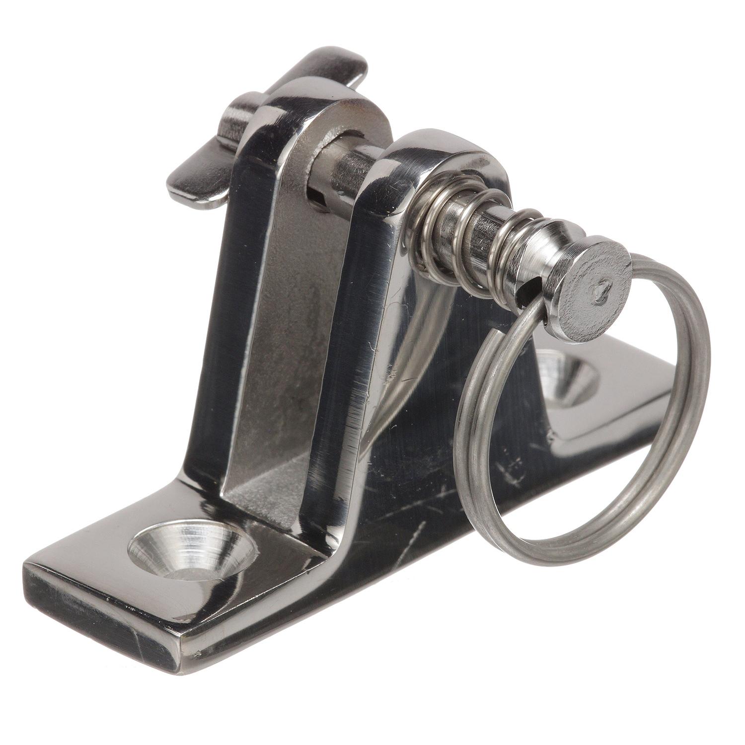 Stainless Steel Deck Hinge w/ Removable Pin, 90º