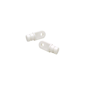 Internal Eye End, 7/8in, White, 2/PK