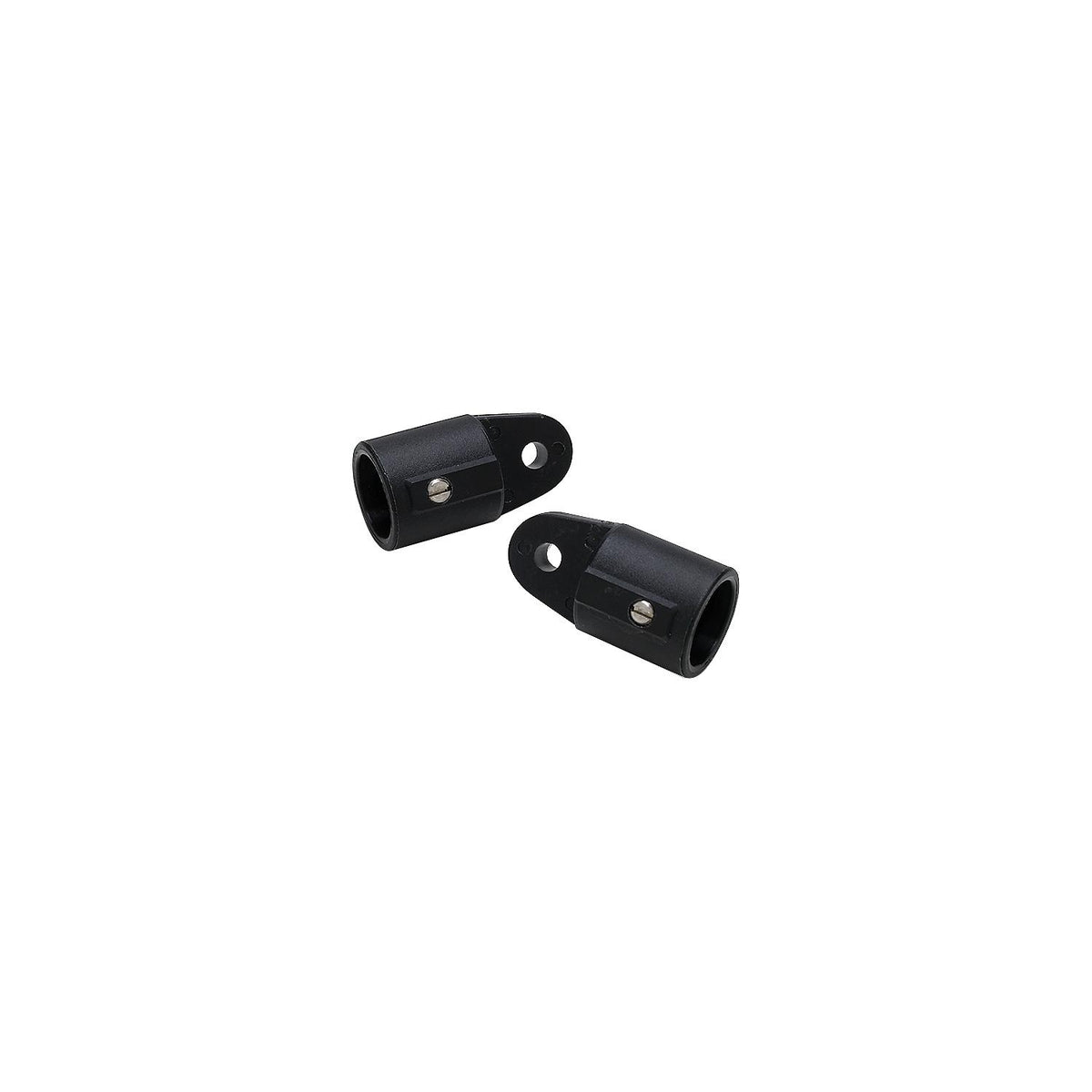 External Eye End, 7/8in, Black, 2/PK