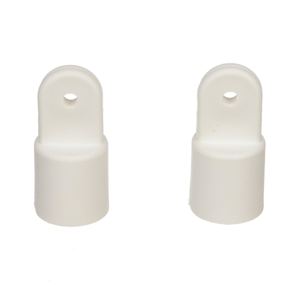 External Eye End, 7/8in, White, 2/PK