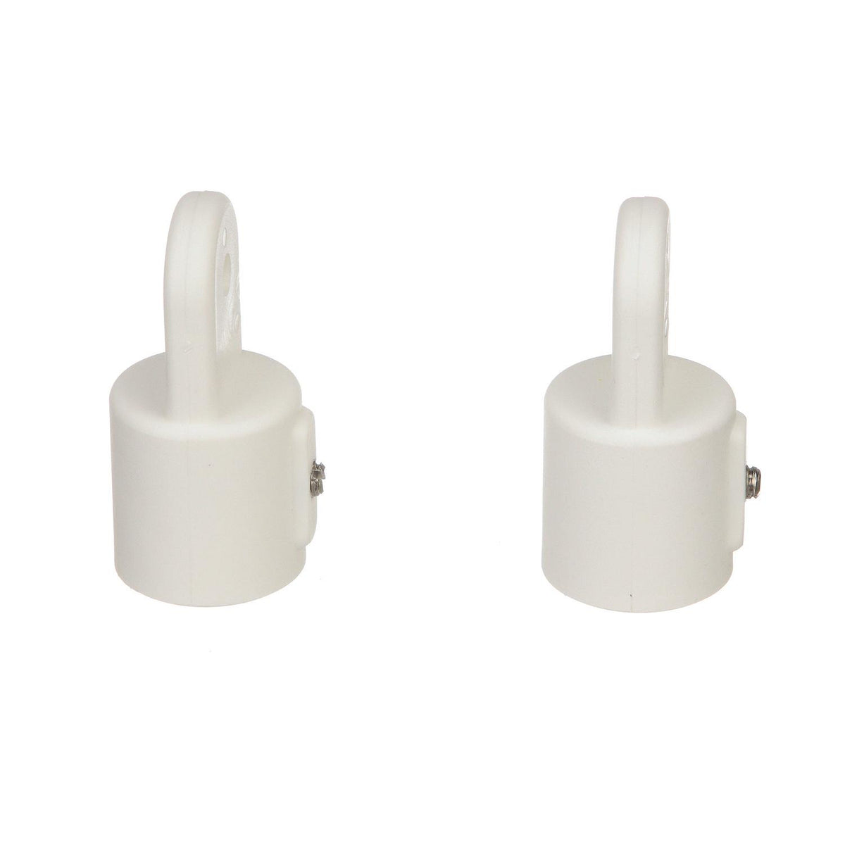 External Eye End, 7/8in, White, 2/PK