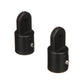 External Eye End, 7/8in, Black, 2/PK