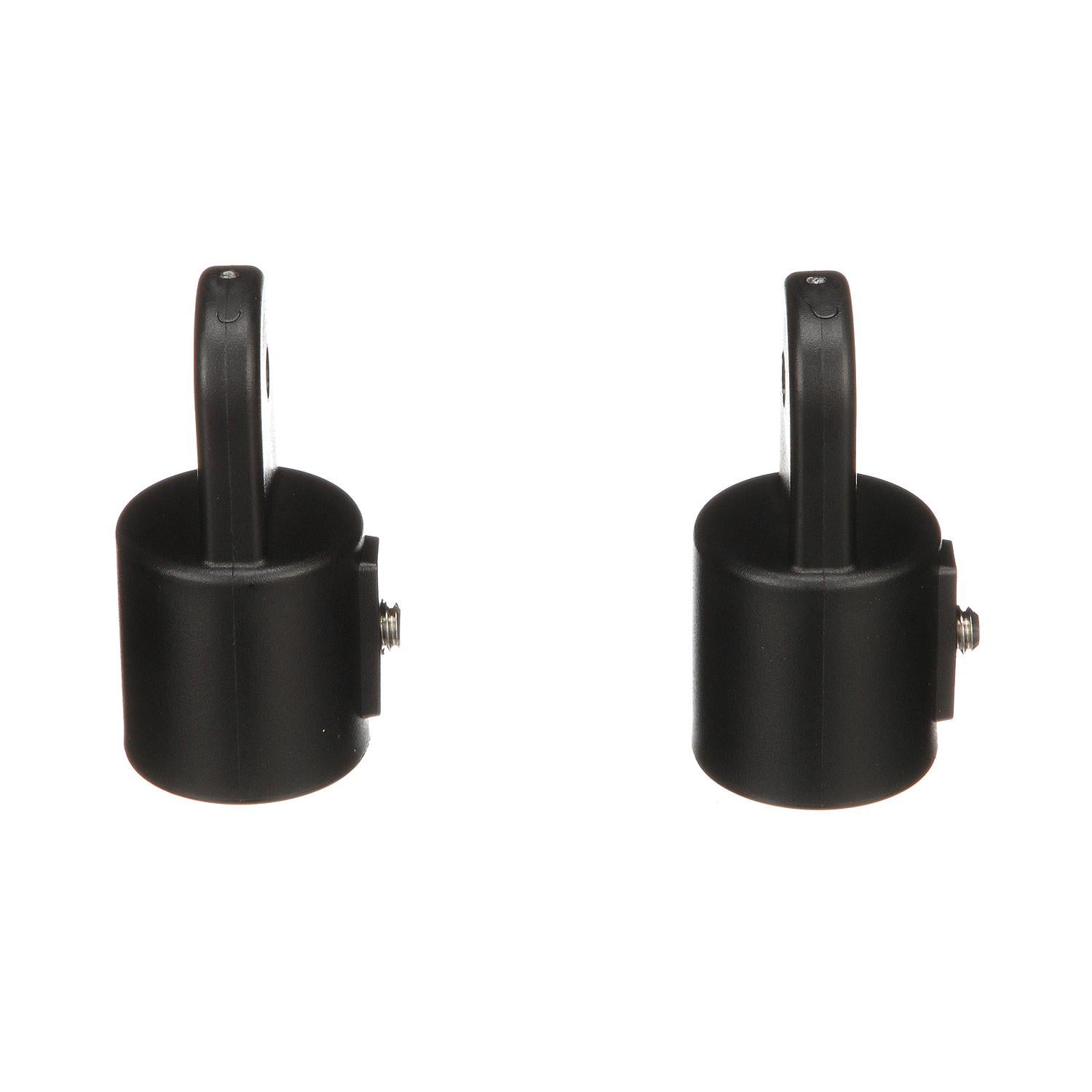External Eye End, 7/8in, Black, 2/PK