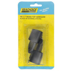 External Eye End, 7/8in, Black, 2/PK