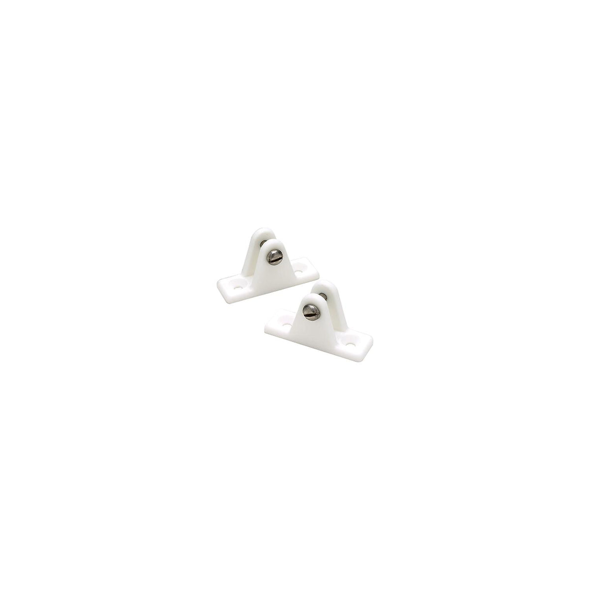 Top Mount Deck Hinge, Plastic, White, 2/PK