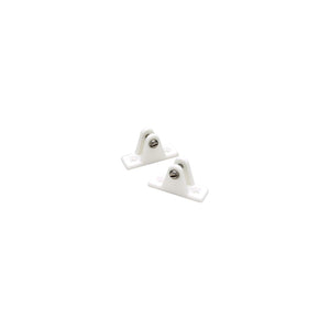 Top Mount Deck Hinge, Plastic, White, 2/PK