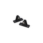 Top Mount Deck Hinge, Plastic, Black, 2/PK