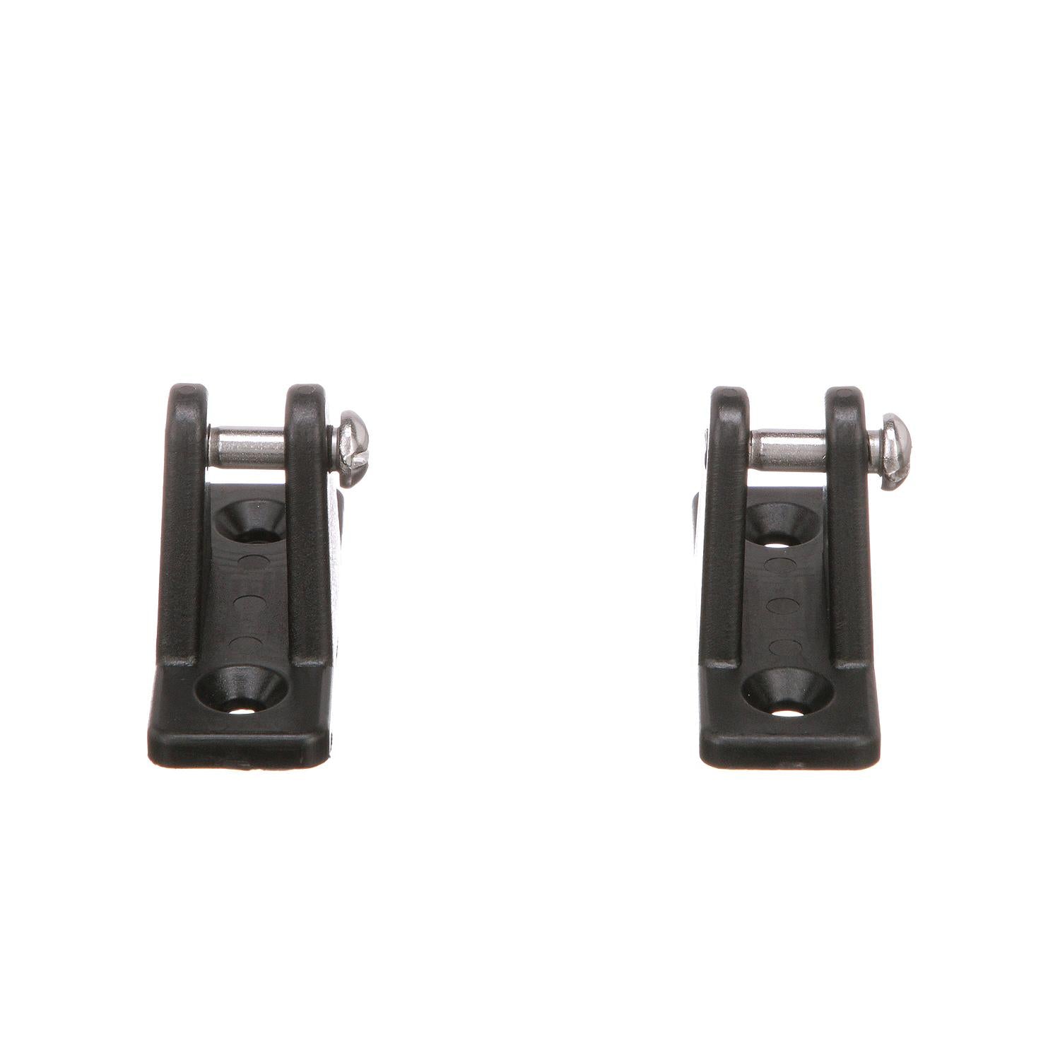 Top Mount Deck Hinge, Plastic, Black, 2/PK