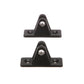 Top Mount Deck Hinge, Plastic, Black, 2/PK