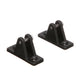 Top Mount Deck Hinge, Plastic, Black, 2/PK