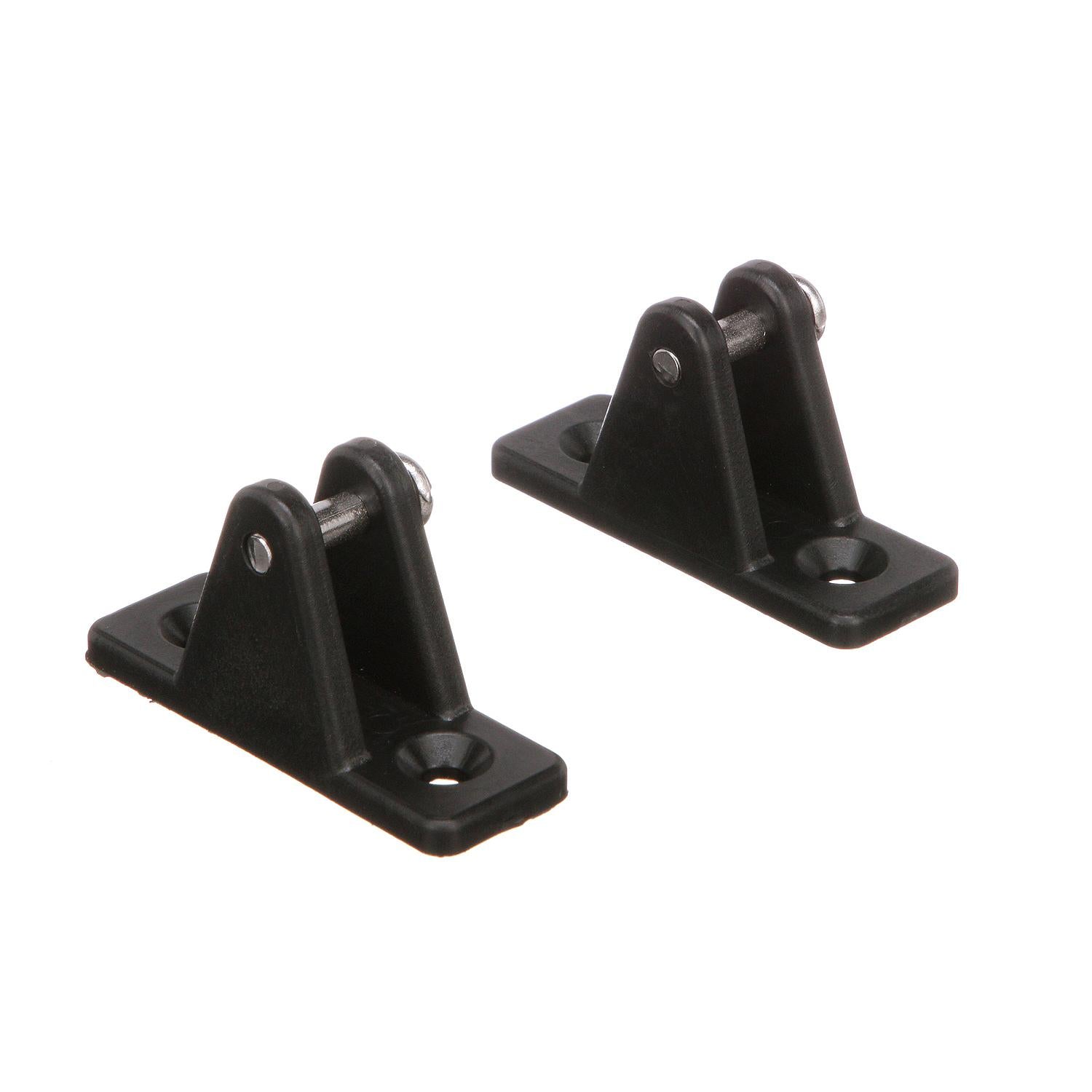 Top Mount Deck Hinge, Plastic, Black, 2/PK