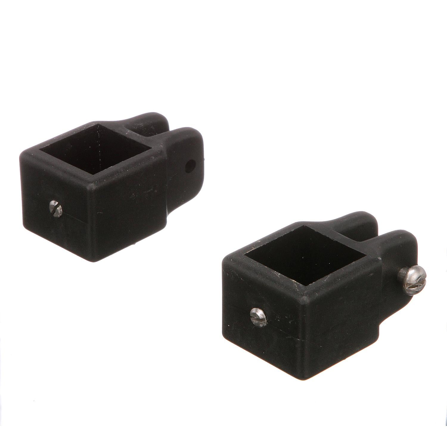 Square Jaw Slides Fit 1in OD Tube-Black