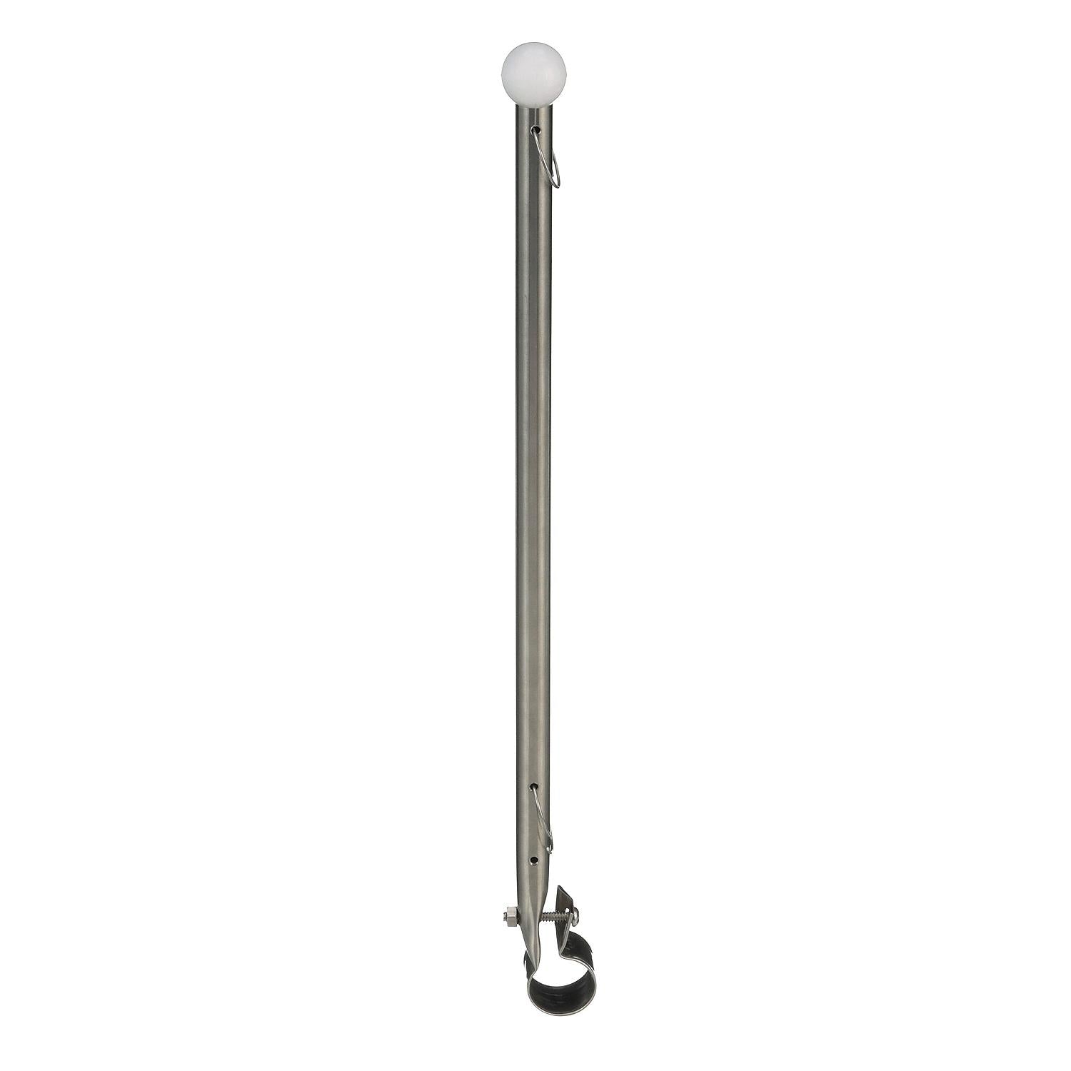 7/8in Rail Clamp Flag Staff 15-3/16in Long